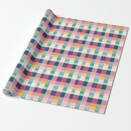 Lebhaftes geometrisches Kariertes Wrapping-Papier Geschenkpapier