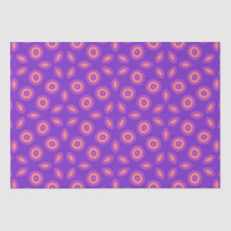 Lebhaftes geometrisches Muster im Lila und koralle Seidenpapier