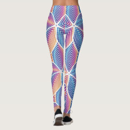 Lebhaftes geometrisches Muster Leggings