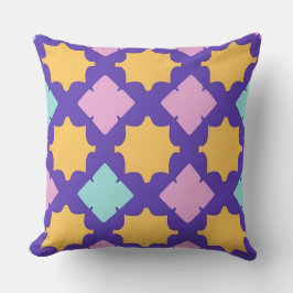 Lebhaftes geometrisches Muster mit hellen Farben Kissen