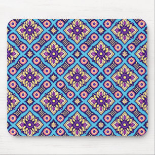 Lebhaftes geometrisches Muster Mousepad