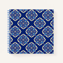 Lebhaftes geometrisches Muster Notizbuch