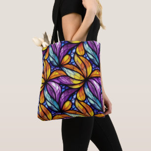 Lebhaftes Glas: farbenfrohe Gestaltung Tasche