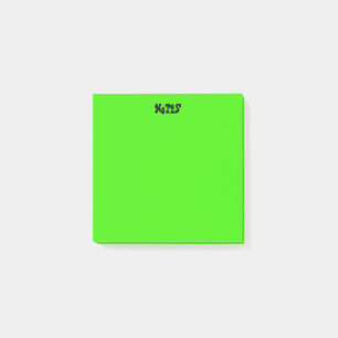 Lebhaftes Grün Post-it Klebezettel