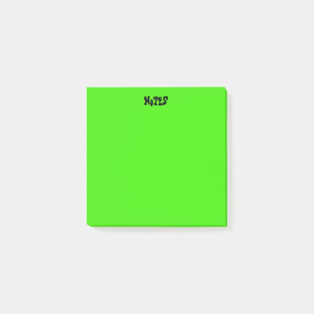 Lebhaftes Grün Post-it Klebezettel (Vorderseite)