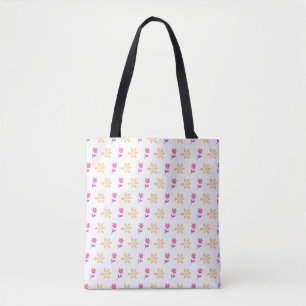 Lebhaftes handGezeichnet Blume-Muster Tasche