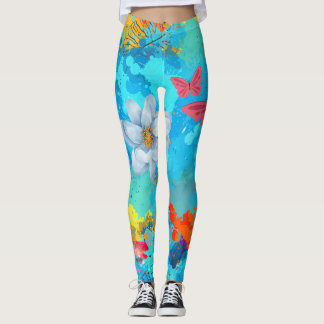 Lebhaftes Herz der Natur Leggings