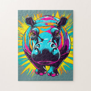 Lebhaftes Hippo-Tier