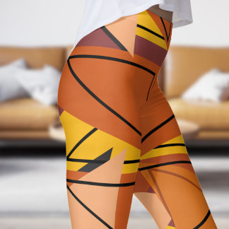 Lebhaftes indisches rotes Mosaikmuster Leggings
