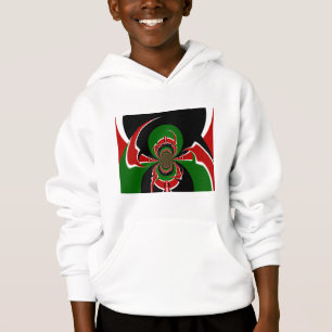 Lebhaftes kenianisches Flaggenmuster: Eine mächtig Hoodie