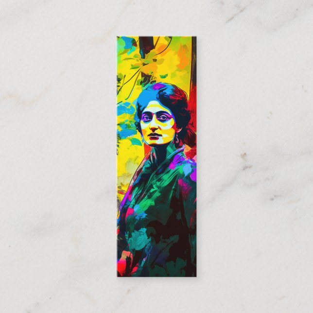 Lebhaftes Lesezeichen für Herbst-Schönheit Mini Visitenkarte (Vorderseite)