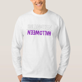 Lebhaftes Lila Halloweengefühl T-Shirt