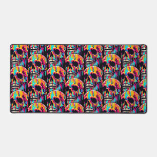 Lebhaftes Melting Skull Schreibtischunterlage
