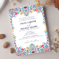 Lebhaftes mexikanisches Fiesta Rainbow Foto Weddin