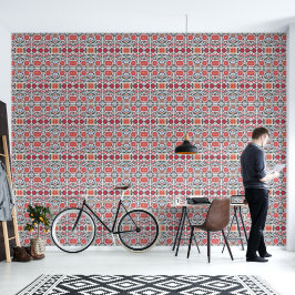 Lebhaftes mexikanisches Folk Art Floral Vector Mus Tapete
