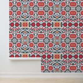 Lebhaftes mexikanisches Folk Art Floral Vector Mus Tapete