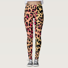 Lebhaftes Miami Style Leopard Druckmuster
