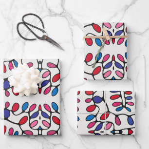 Lebhaftes, modernes Geschenk Geschenkpapier Set
