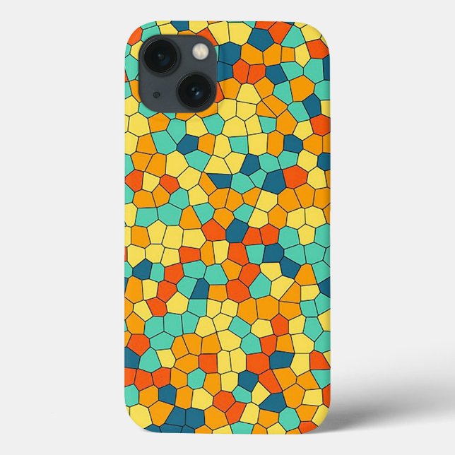 Lebhaftes Mosaikmuster Case-Mate iPhone Hülle (Rückseite)