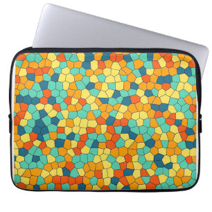 Lebhaftes Mosaikmuster Laptopschutzhülle