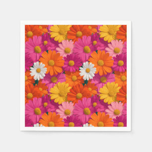 Lebhaftes, nahtloses Daisy-Muster Serviette