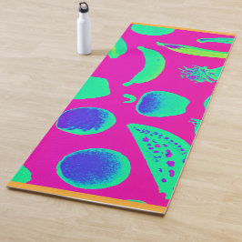 Lebhaftes Neon Fruits-Muster Yogamatte
