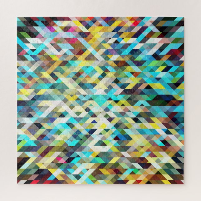 Lebhaftes Neon Mosaik: Abstrakter Hintergrund. (Vertikal)