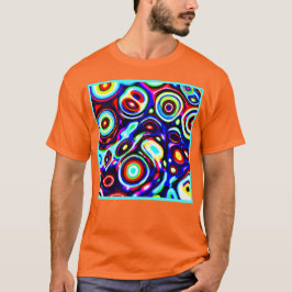 Lebhaftes Neonpulsemuster T-Shirt
