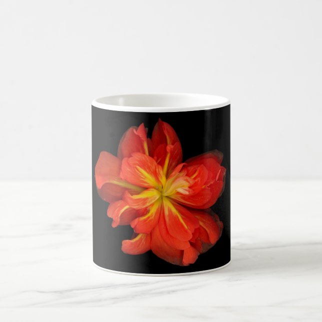 Lebhaftes Orange Begonia Macro Kaffeetasse (Mittel)