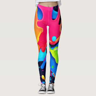 Lebhaftes Paint-Party-Design Leggings