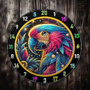 Lebhaftes Parrot Dartboard für Spielzimmer Dartscheibe