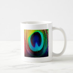 Lebhaftes Peacock Feather Kaffeetasse