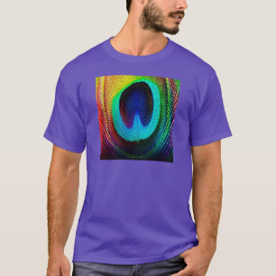 Lebhaftes Peacock Feather T-Shirt
