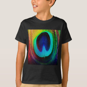 Lebhaftes Peacock Feather T-Shirt