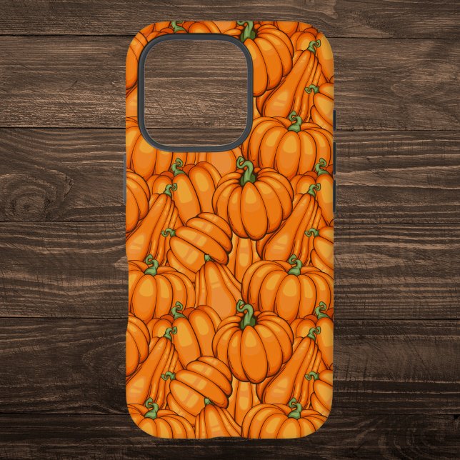 Lebhaftes Pumpkin-Pattern iPhone 16 Pro Hülle (Von Creator hochgeladen)