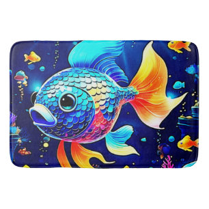 Lebhaftes Reef Fish Design Badematte