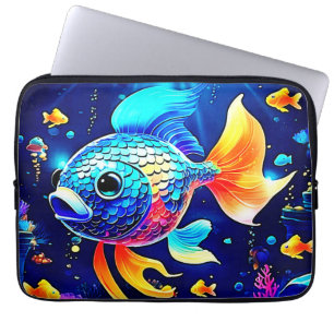 Lebhaftes Reef Fish Design Laptopschutzhülle