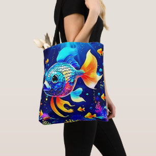 Lebhaftes Reef Fish Design Tasche