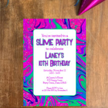 Lebhaftes rosa Aquamarines Groovy Birthday Slime P