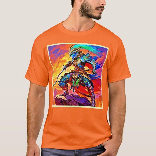 Lebhaftes Rüstungsheld T-Shirt (Vorderseite)