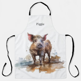 Lebhaftes Schwein, Brauch Schürze
