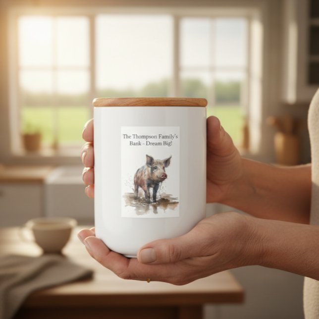 Lebhaftes Schwein, Brauch Weinetikett (Von Creator hochgeladen)