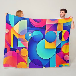 Lebhaftes Shape Play Fleecedecke