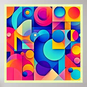 Lebhaftes Shape Play Poster