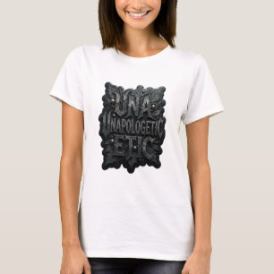 Lebhaftes Silber UNVERFRoren Aufdruck T-Shirt