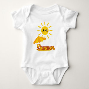 Lebhaftes Sommersonnendesign Baby Strampler