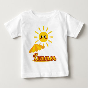 Lebhaftes Sommersonnendesign Baby T-shirt