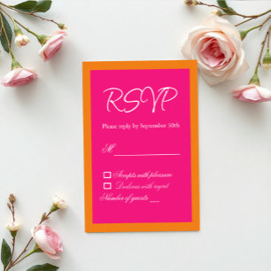 Lebhaftes Sonnenaufgang Minimalistisch Mix & Match RSVP Karte