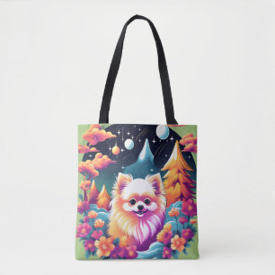 Lebhaftes Spitz-HundPortrait Tasche
