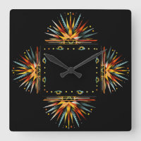 Lebhaftes Sunburst Pattern Südwestuhr